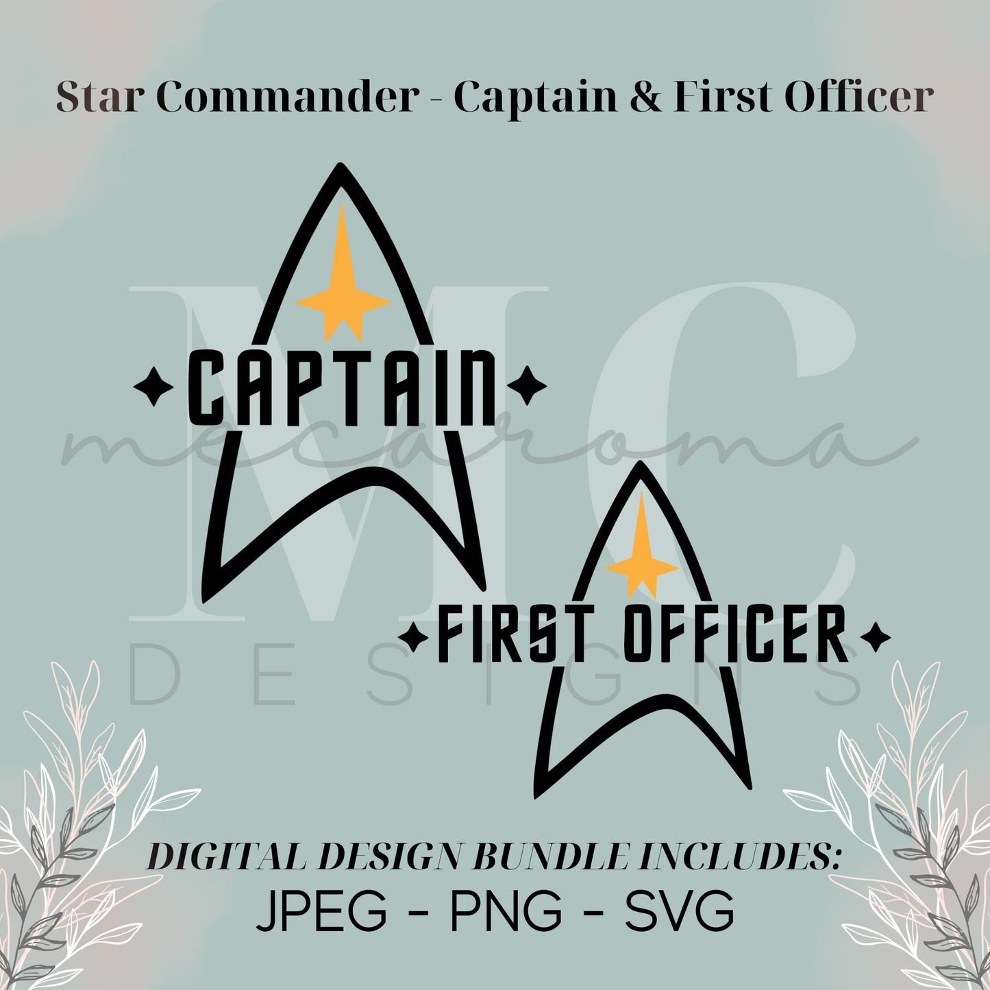 Star Commander – Captain & First Officer - Digital Design Bundle